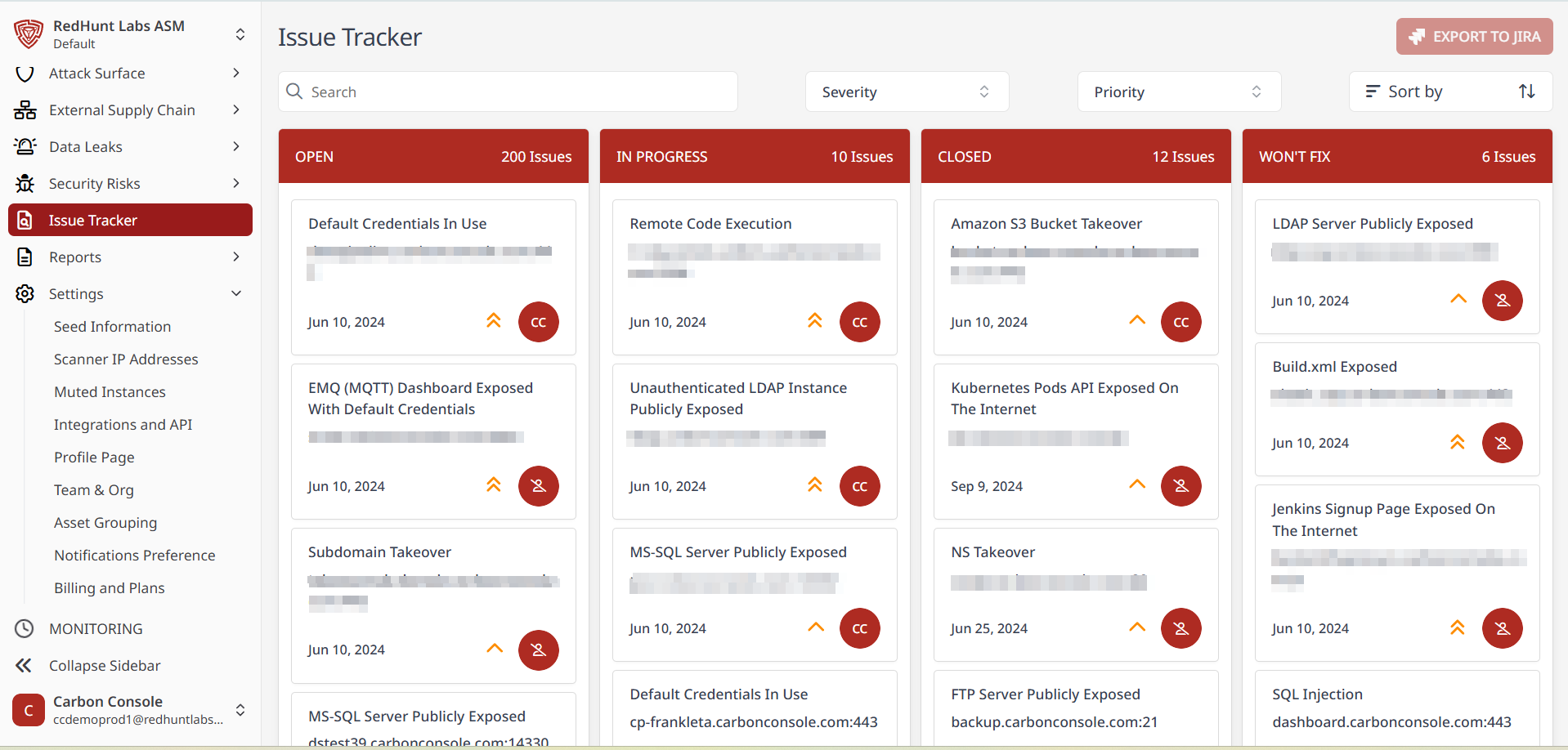 How Does the Issue Tracker Work? | RedHunt Labs Documentation