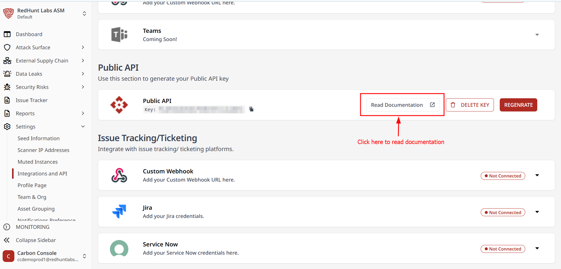 Platform API Documentation | RedHunt Labs Documentation